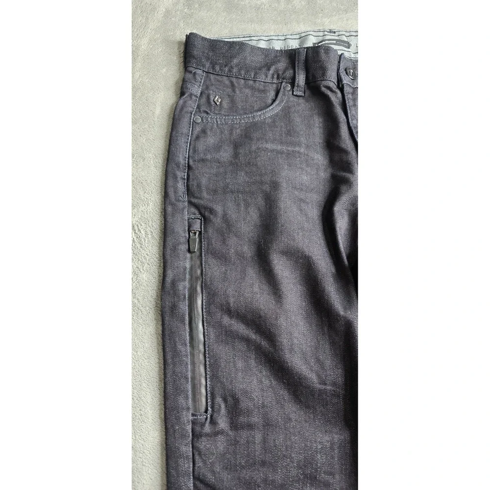Black Diamond Equipment Mission Wool Denim Pants Mens 30x30 (30x29) Black Blue